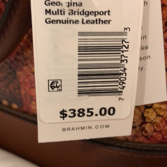 BRAHMIN GEORGINA MULTI BRIDGEPORT BAG with ADY WALLET NWT - Picture 11 of 16